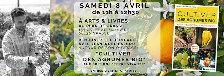 Rencontre et dédicaces avec Jean-Noel Falcou le 8 Avril à Arts & Livres au Plan de Grasse