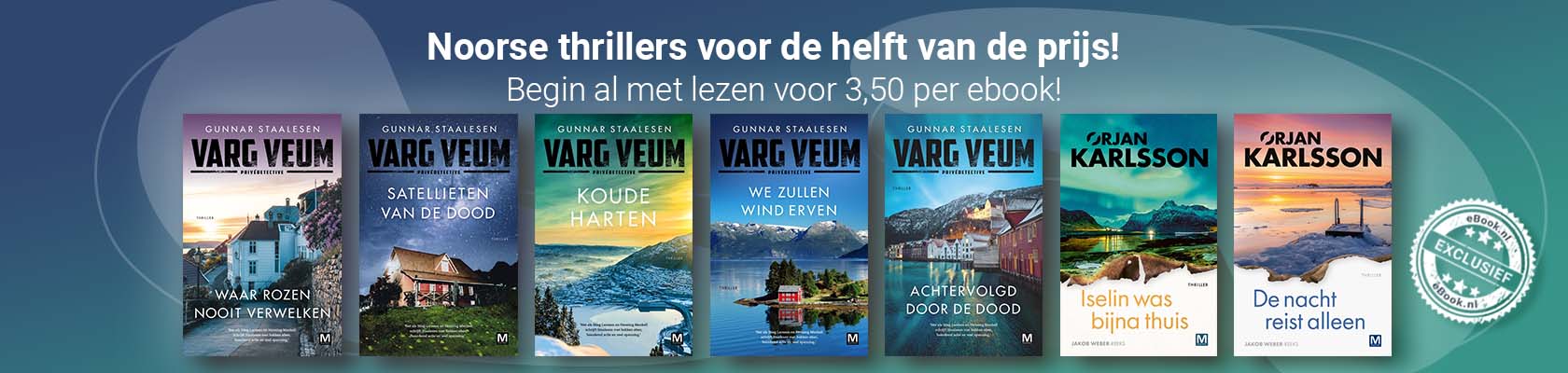 Noorse thrillers met vijftig procent korting