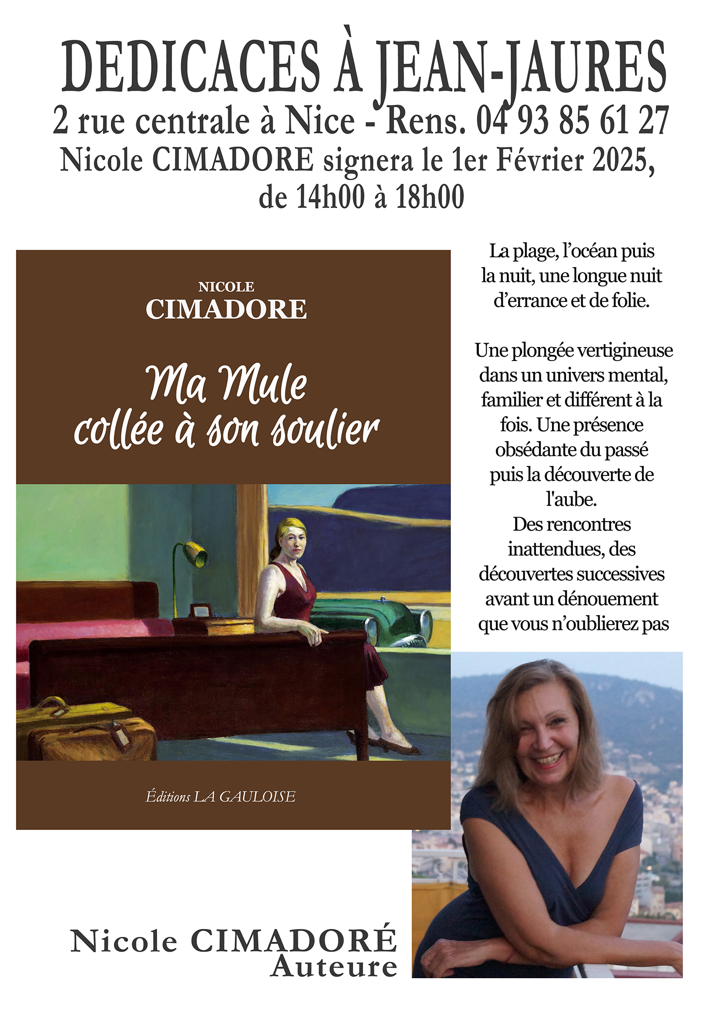 Visuel événement Dédicace de Nicole CIMADORE
