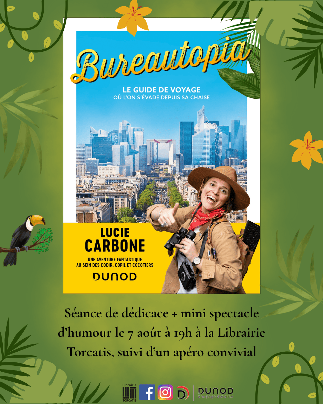 Séance de dédicace et mini spectacle d'humour avec Lucie Carbone