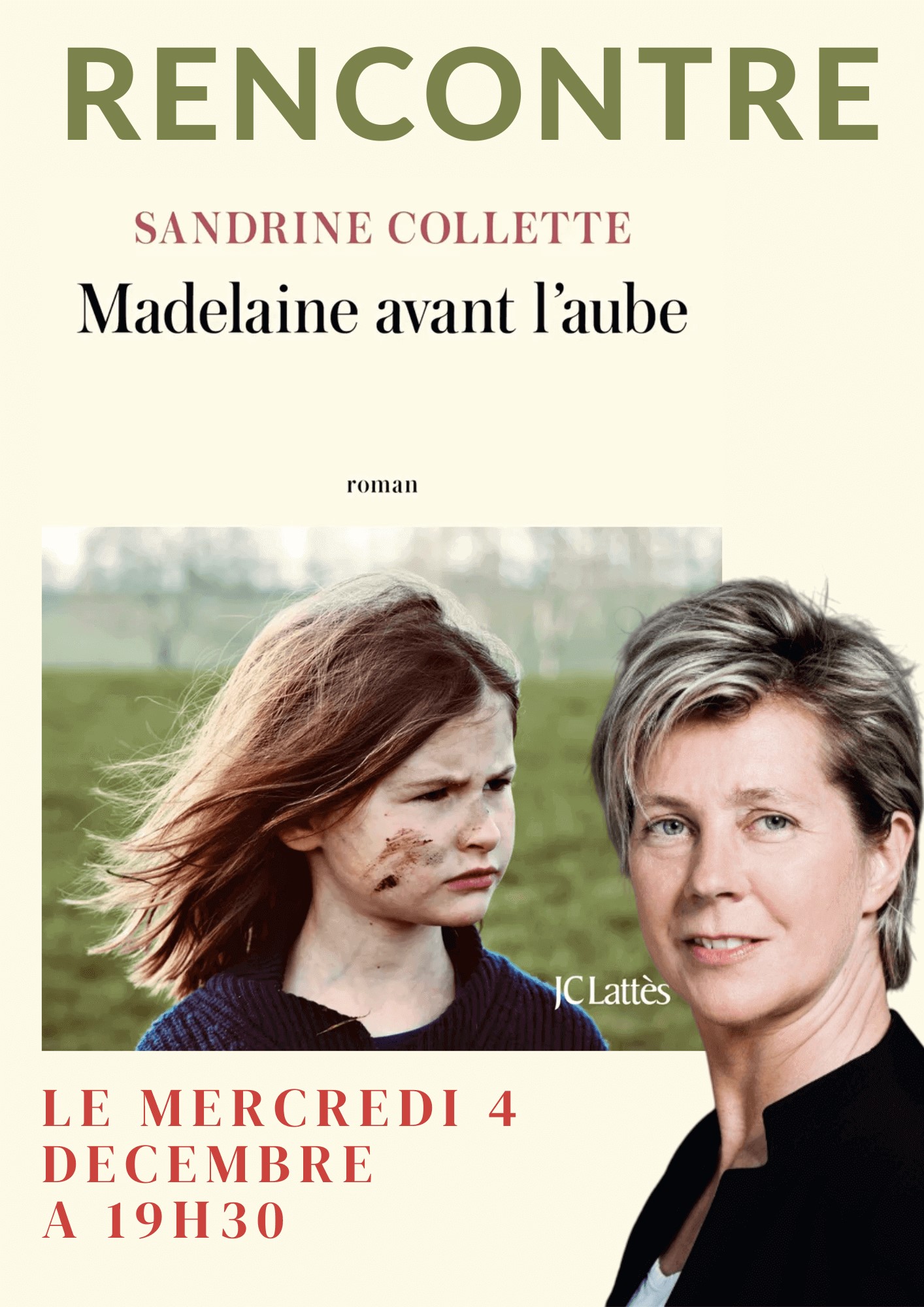 Visuel événement Rencontre avec Sandrine Collette