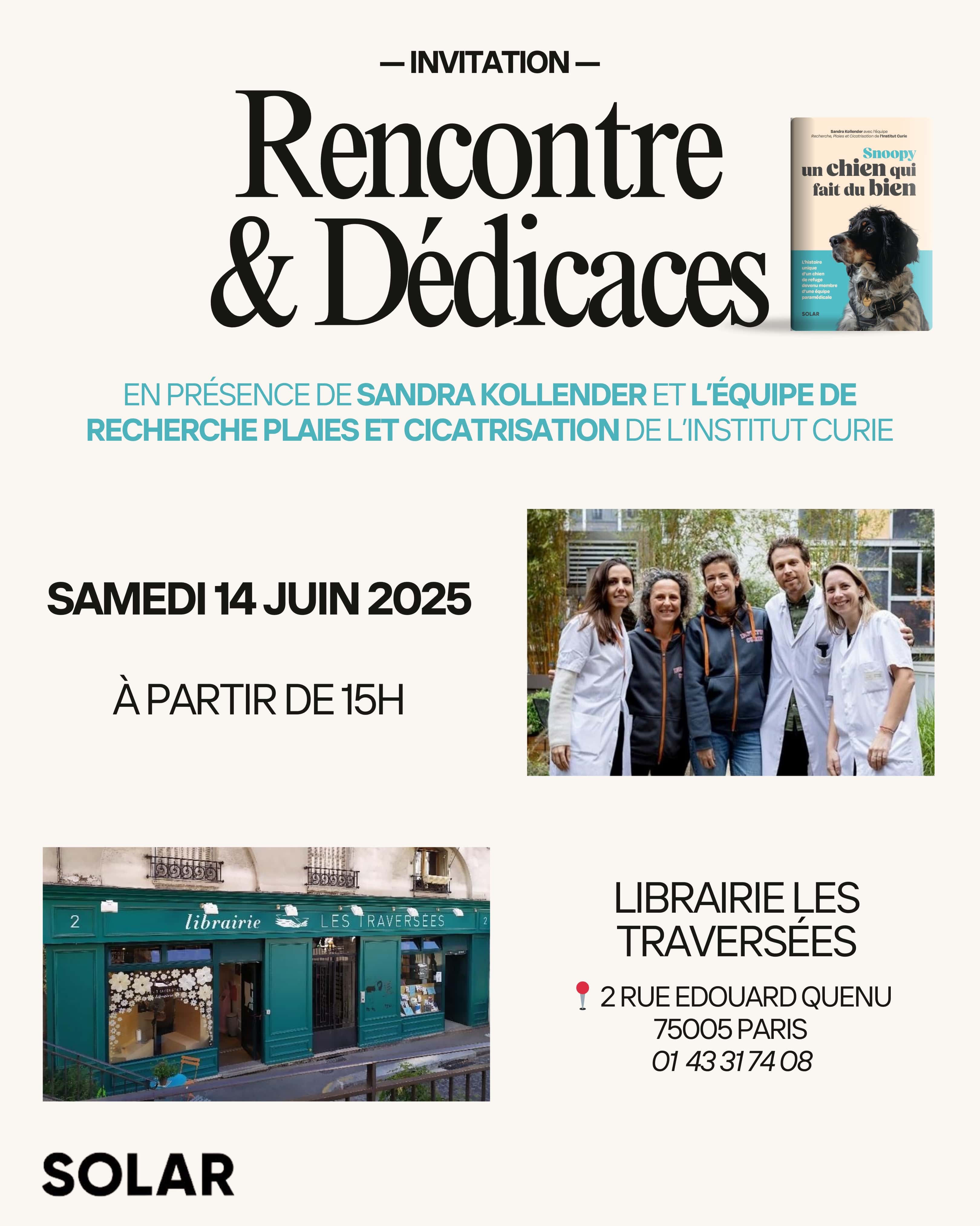 Rencontre et dédicaces avec Sandra Kollender