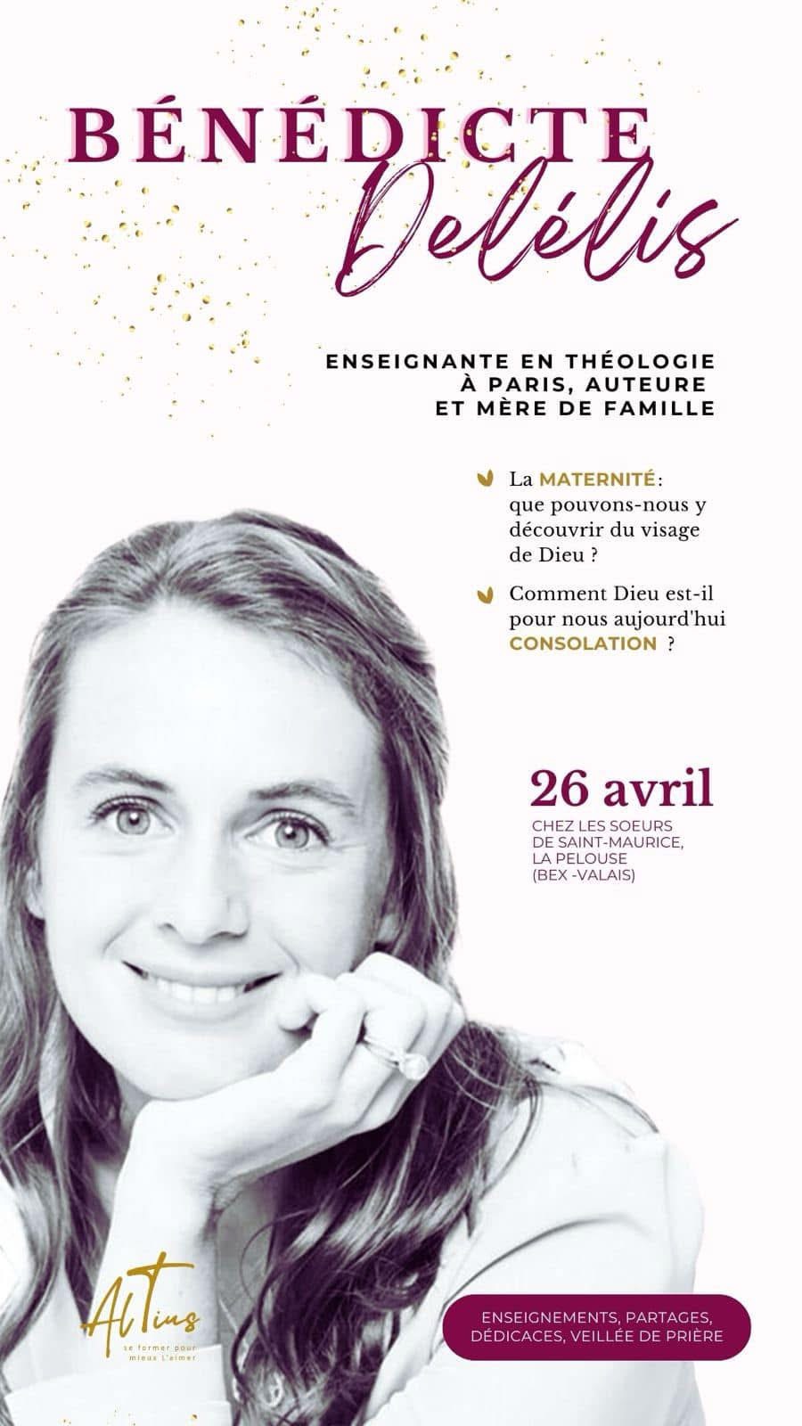 Visuel événement Bénédicte Delélis