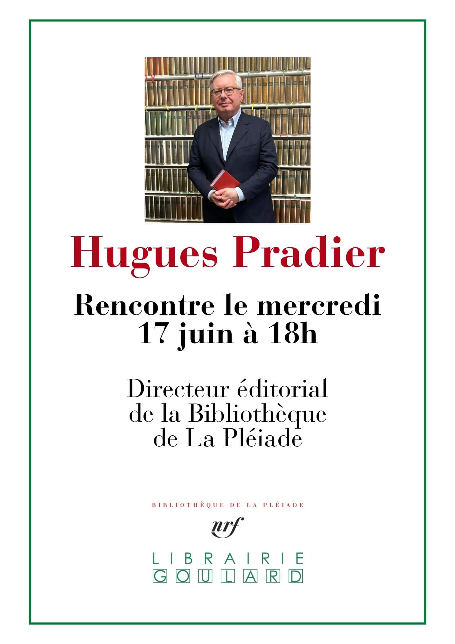 Rencontre avec Hugues Pradier