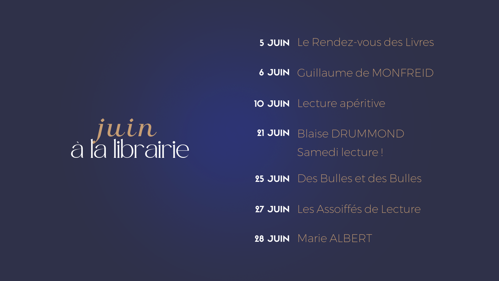 agenda juin