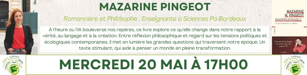 Rencontre avec Mazarine Pingeot