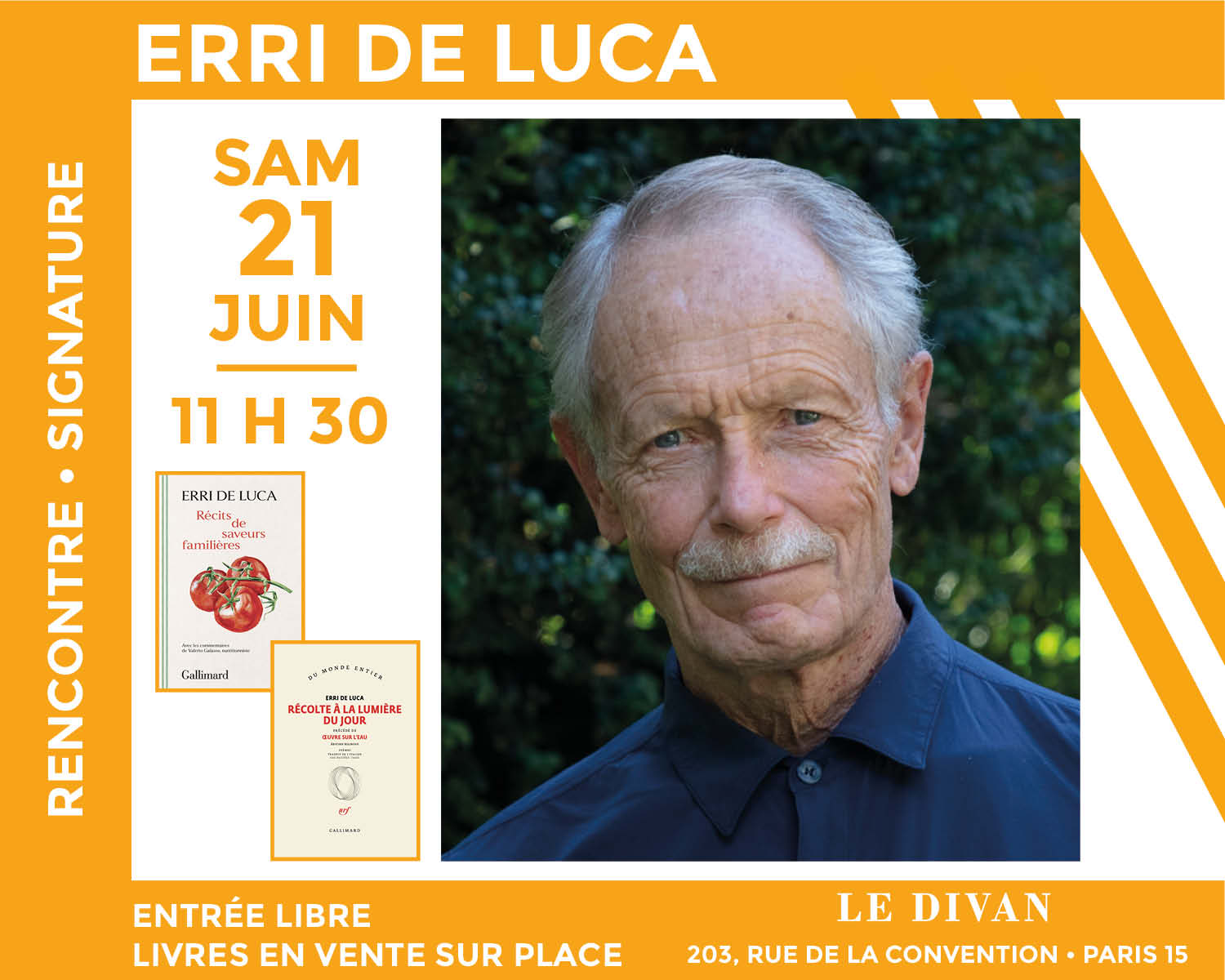 Erri de Luca, rencontre exceptionnelle