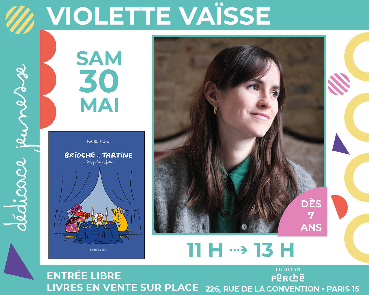 Violette Vaïsse dédicace « Brioche et tartine : Pâté, présent, futur »