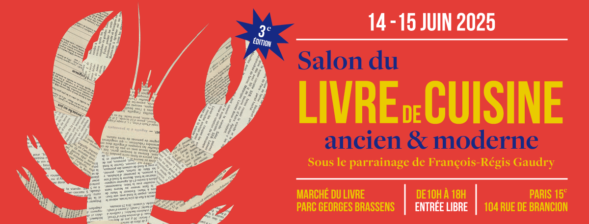 Le Divan librairie est partenaire : Le salon du livre de cuisine ancien et moderne 2025 - Paris15