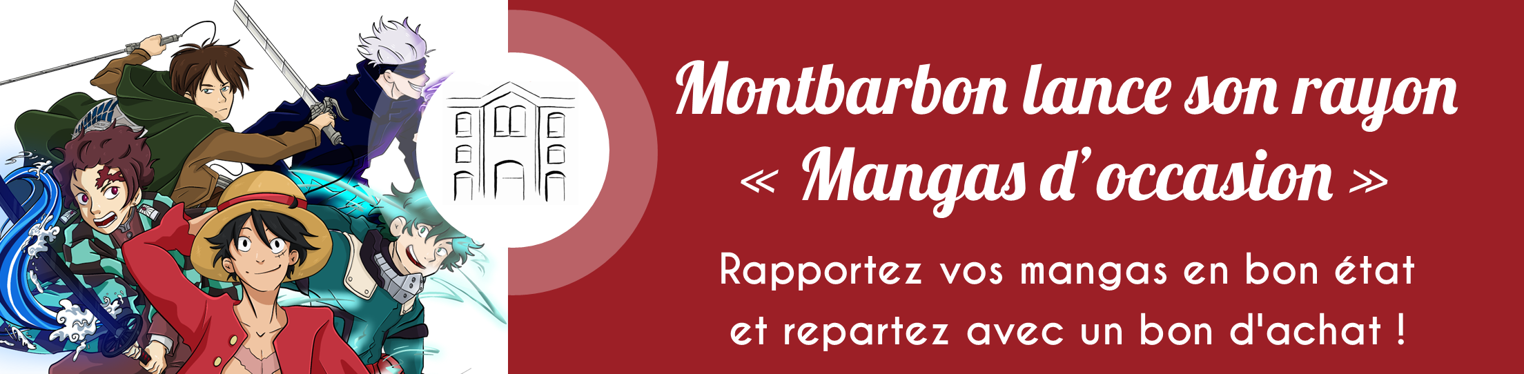 Montbarbon lance son rayon mangas d'occasion - Bourg en Bresse mangas d'occasion