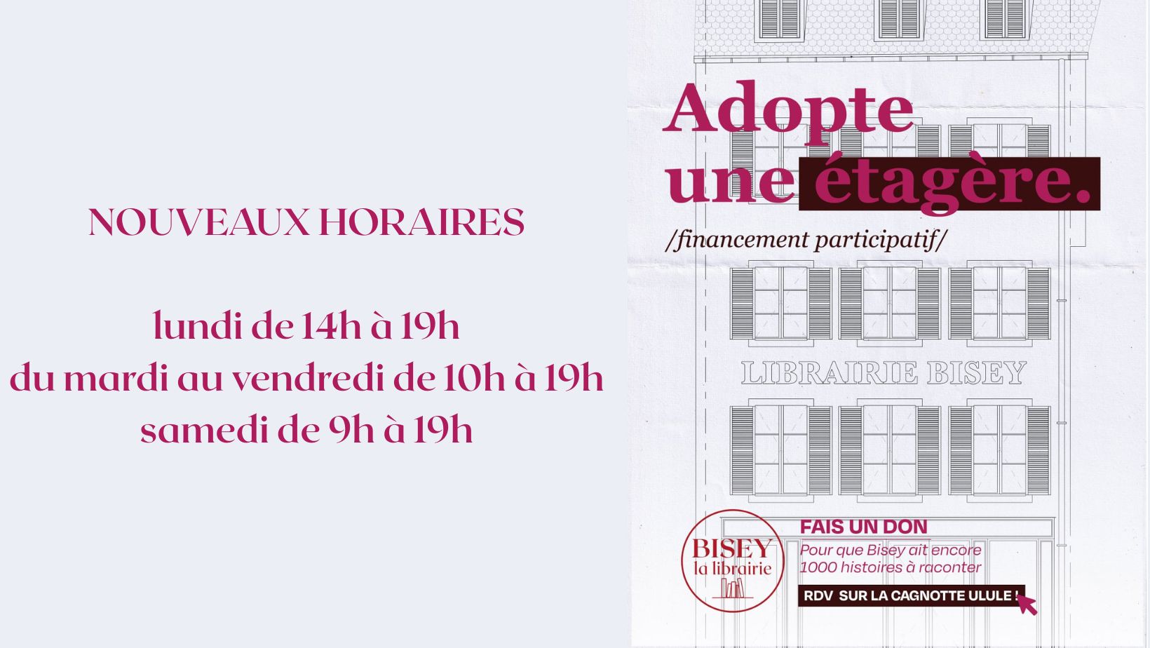 Adopte une Ã©tagÃ¨re ! Bisey a besoin de vous