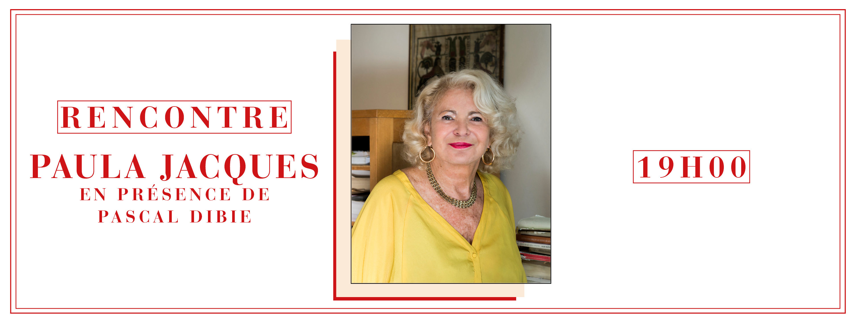 Visuel événement Littérature : Paula Jacques en présence de Pascal Dibie