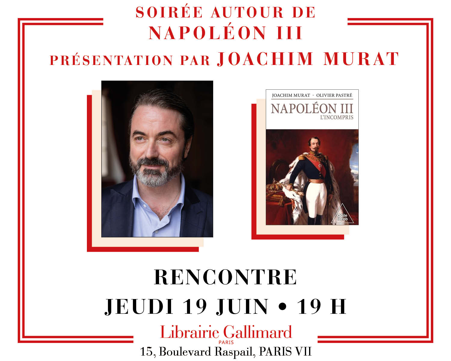 Joachim Murat présente la biographie  « Napoléon III, l'incompris »