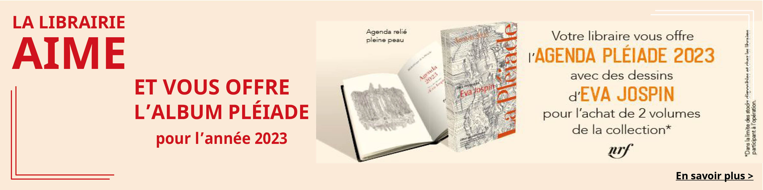 La Librairie Gallimard vous offre l'agenda Pléiade 2023