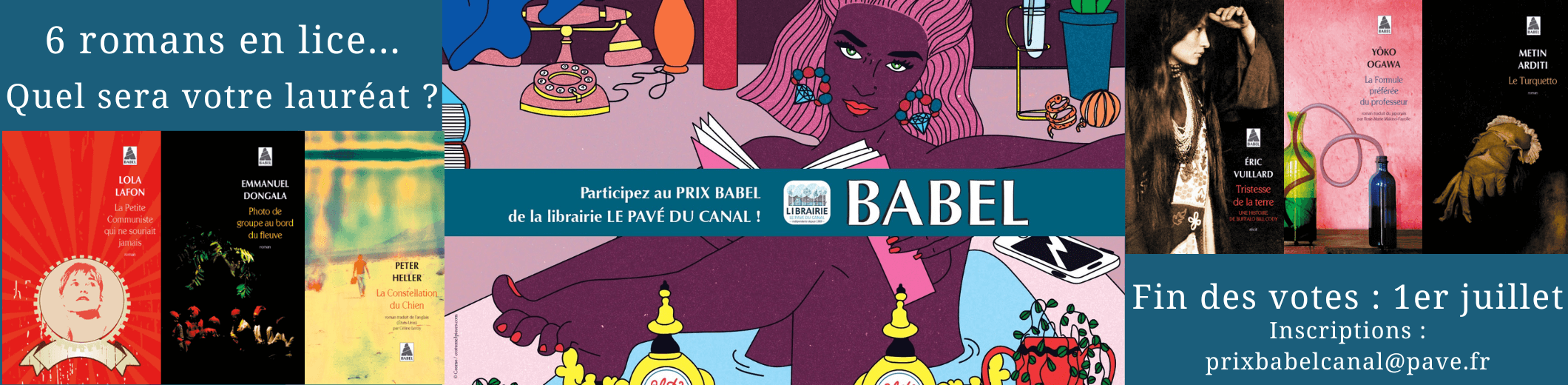 Participez au Prix Babel - Le Pavé du Canal !
