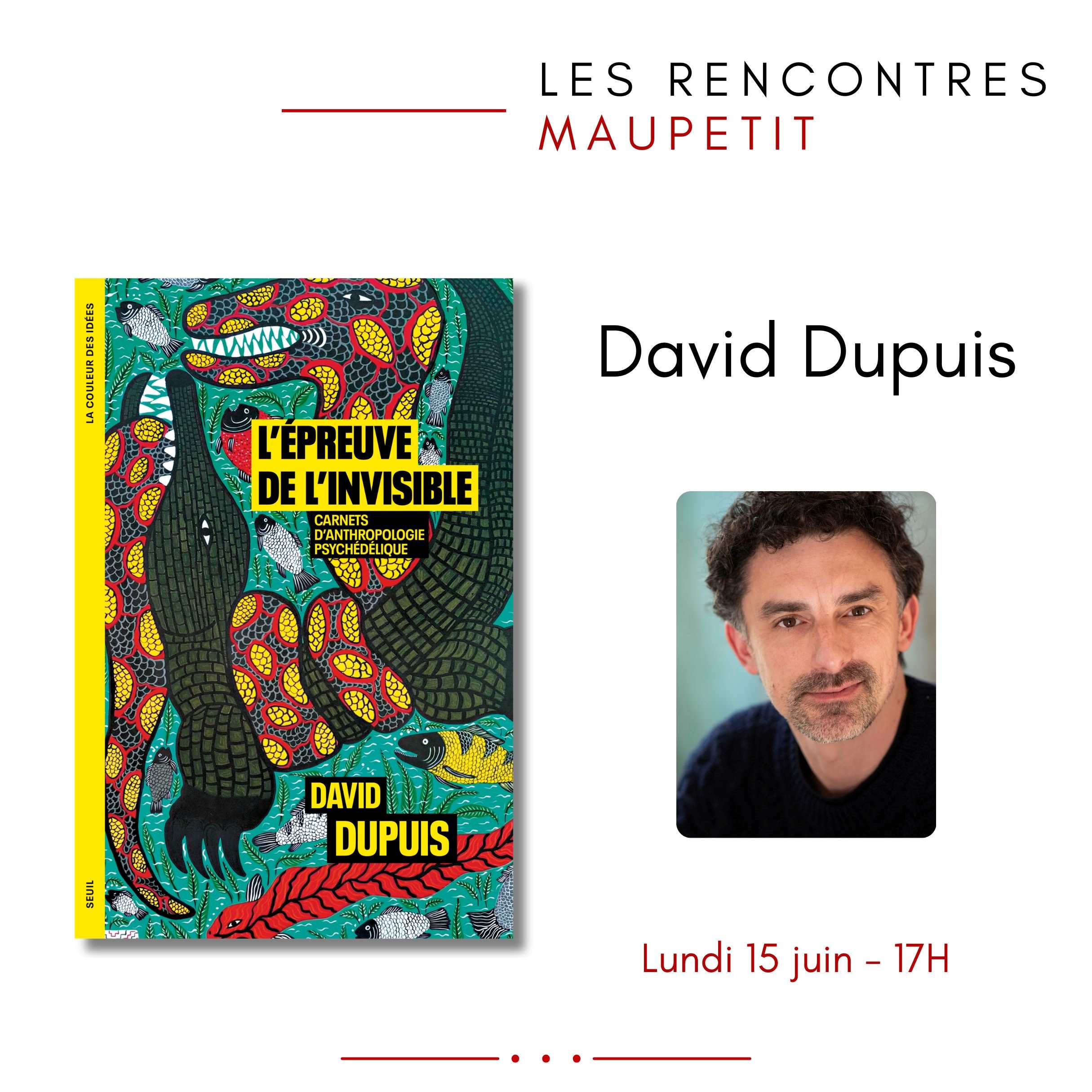 David Dupuis - L'épreuve de l'invisible : Carnets d'anthropologie psychédélique