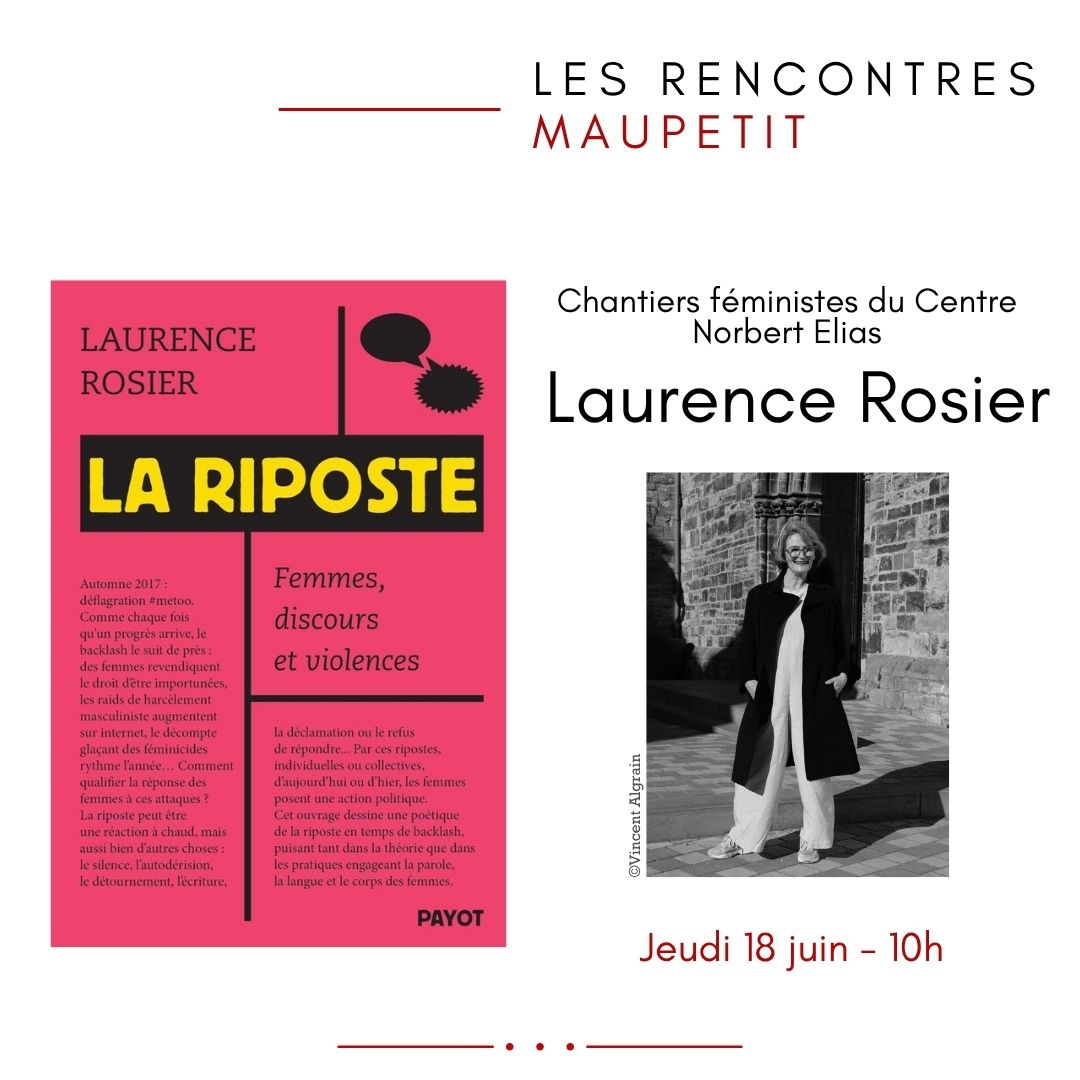 Chantiers féministes du Centre Norbert Elias - Laurence Rosier