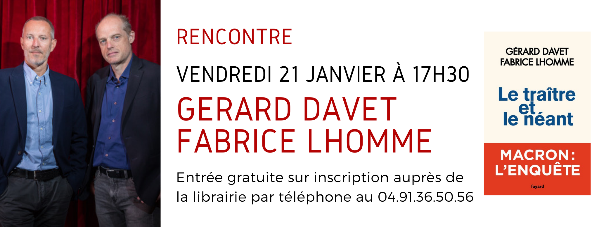 Rencontre Gérard Davet et Fabrice Lhomme