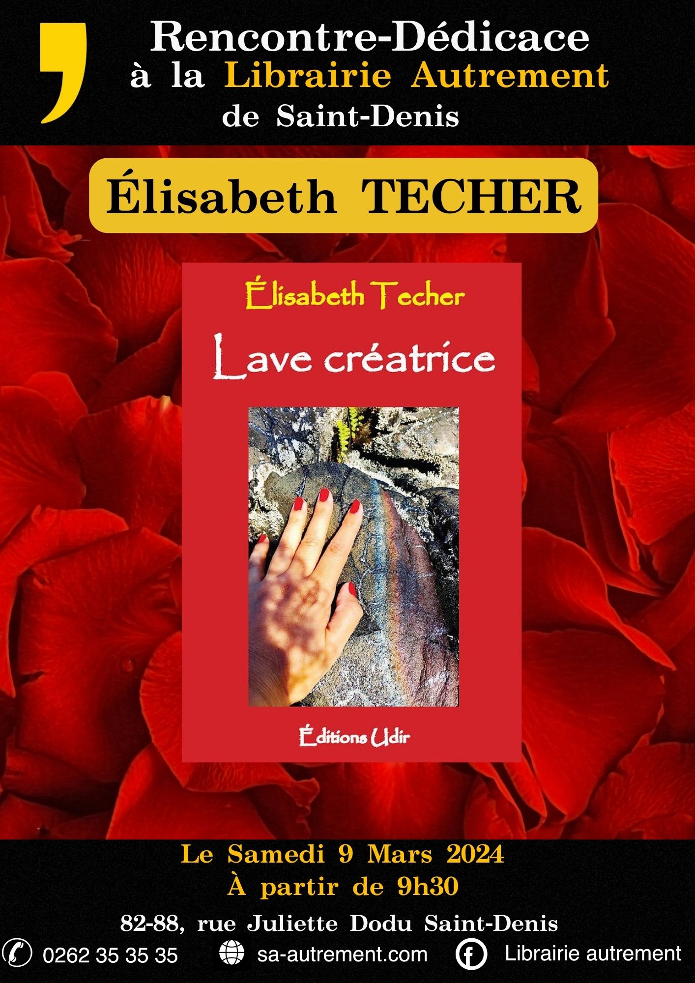 Événements et rencontres de Librairies Autrement ST DENIS Agenda