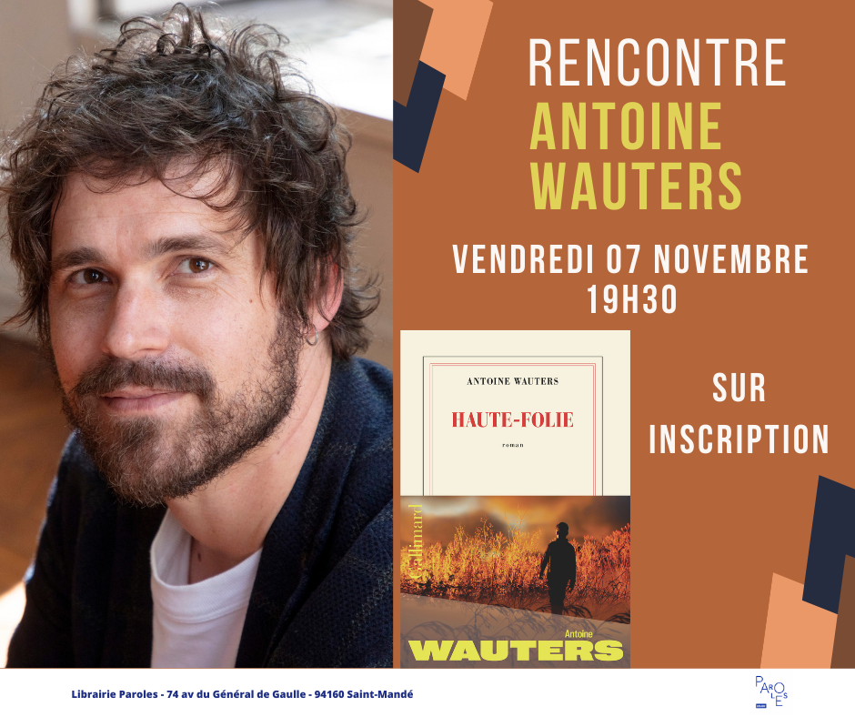 Rencontre dédicace avec Antoine Wauters