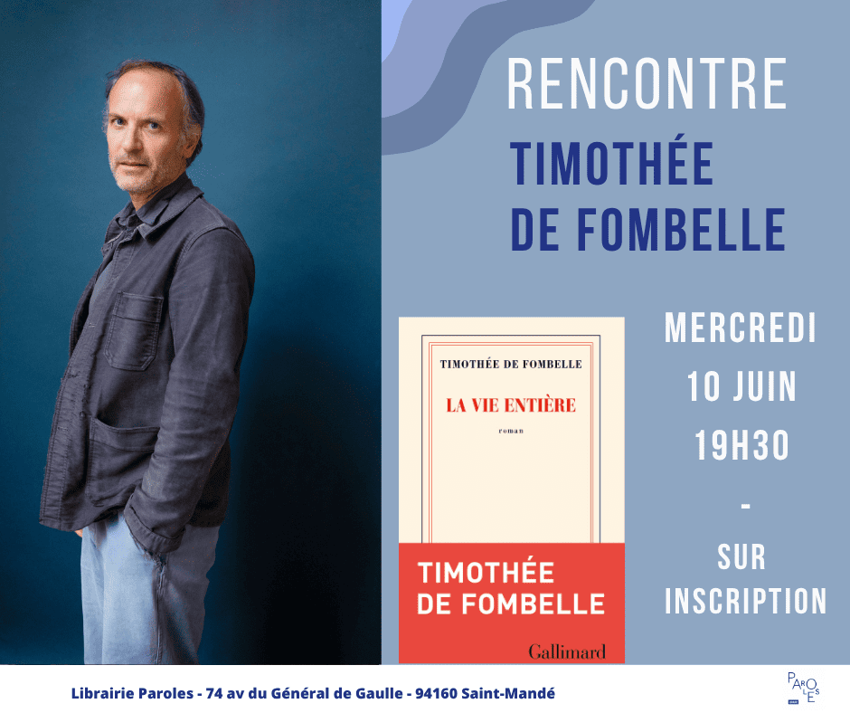 Rencontre et dédicace avec Timothée de Fombelle