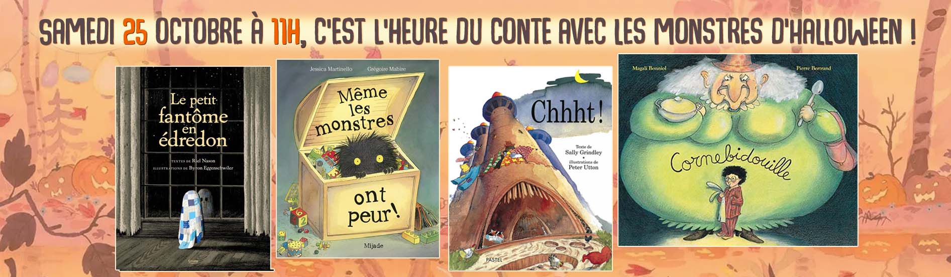 C'est l'heure du conte avec les monstres d'Halloween