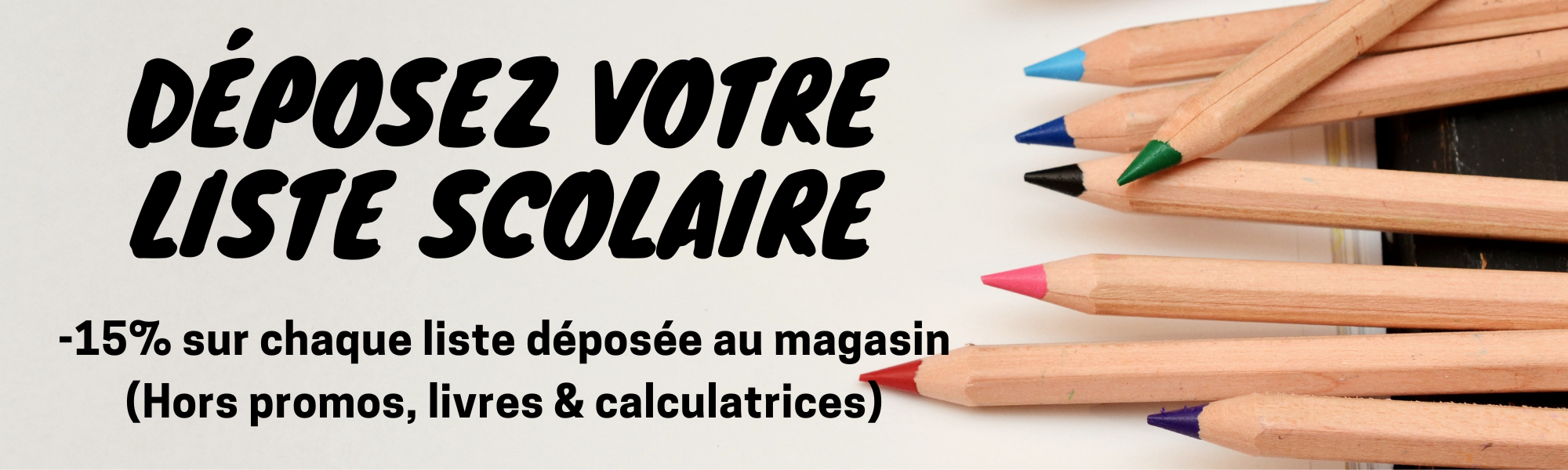 Rentrée papeterie