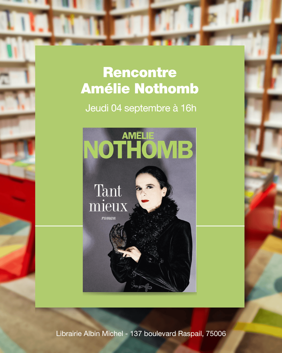 Rencontre avec Amélie Nothomb