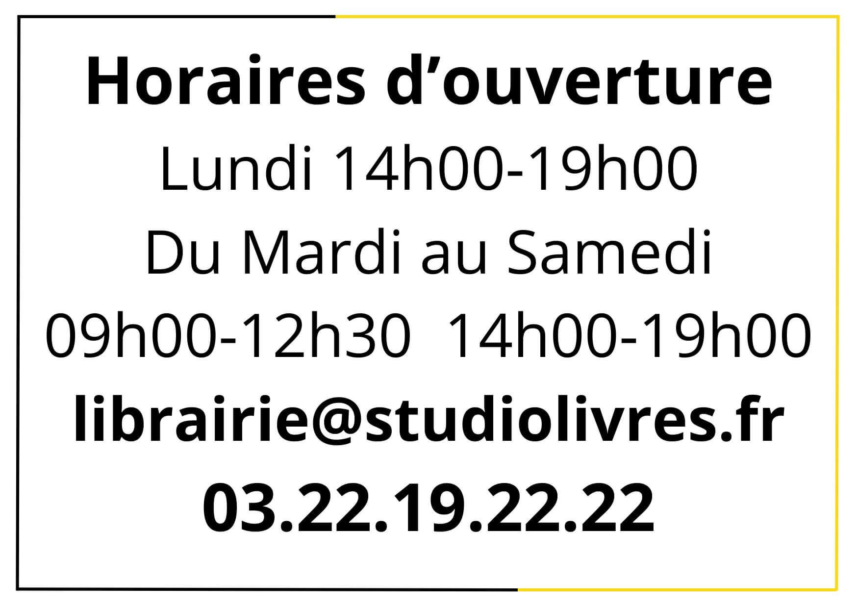 Horaires d'ouverture