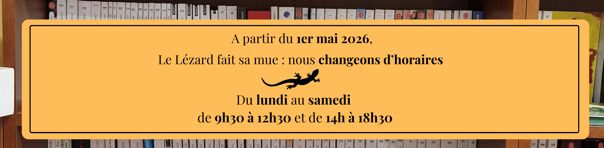 changement d'heure d'ouverture