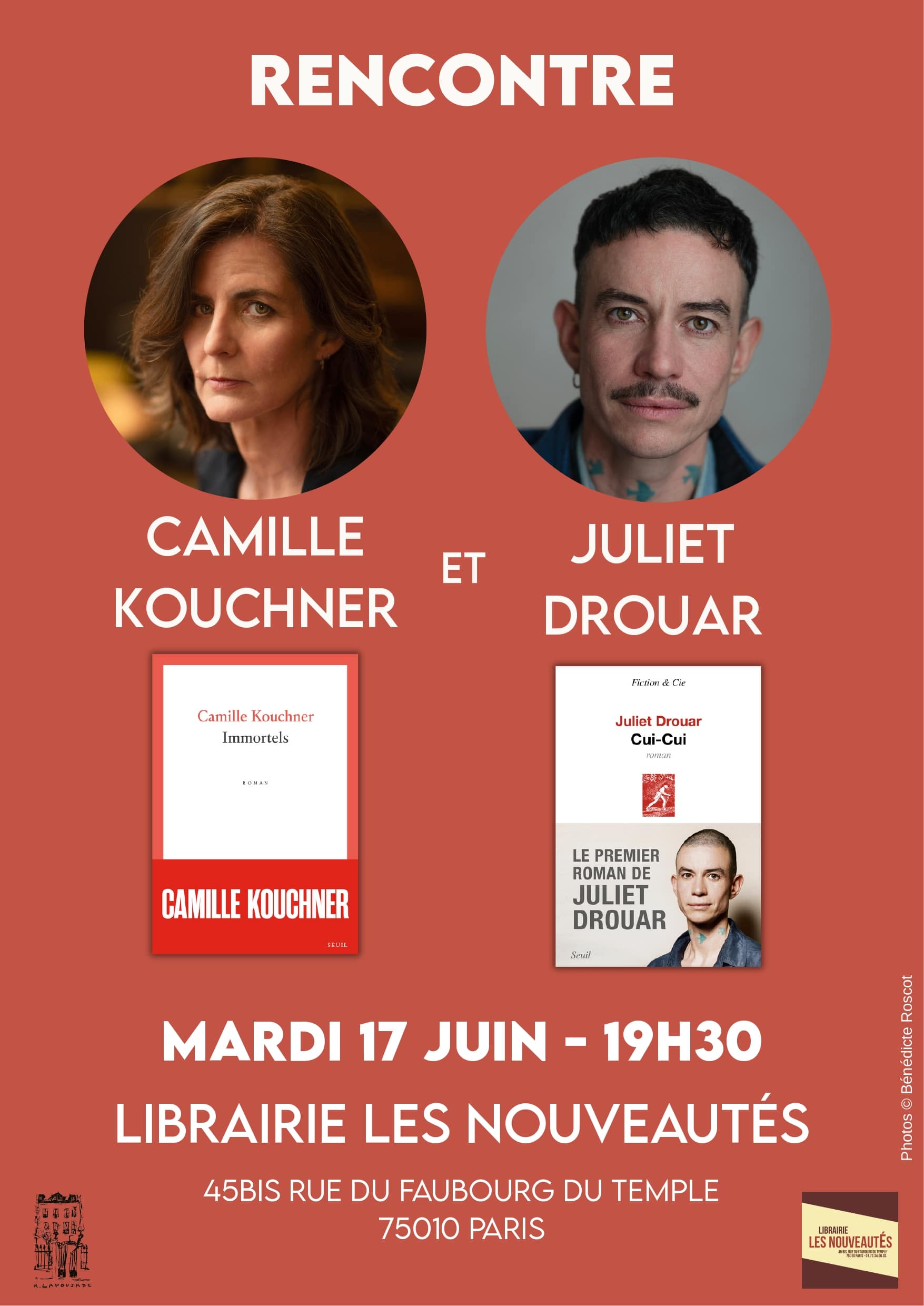 Rencontre croisée avec Camille KOUCHNER et Juliet DROUAR