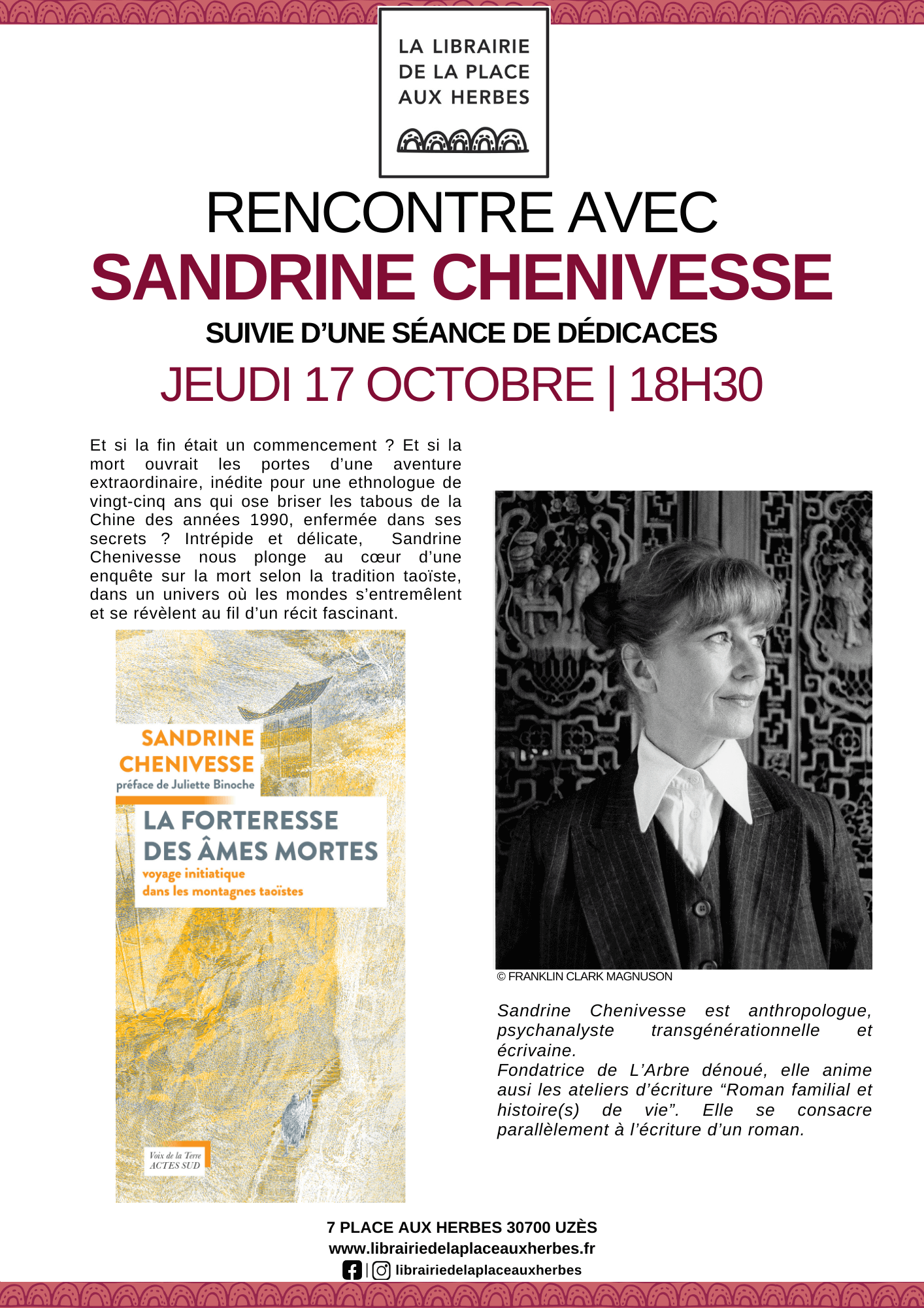 Rencontre avec Sandrine Chenivesse
