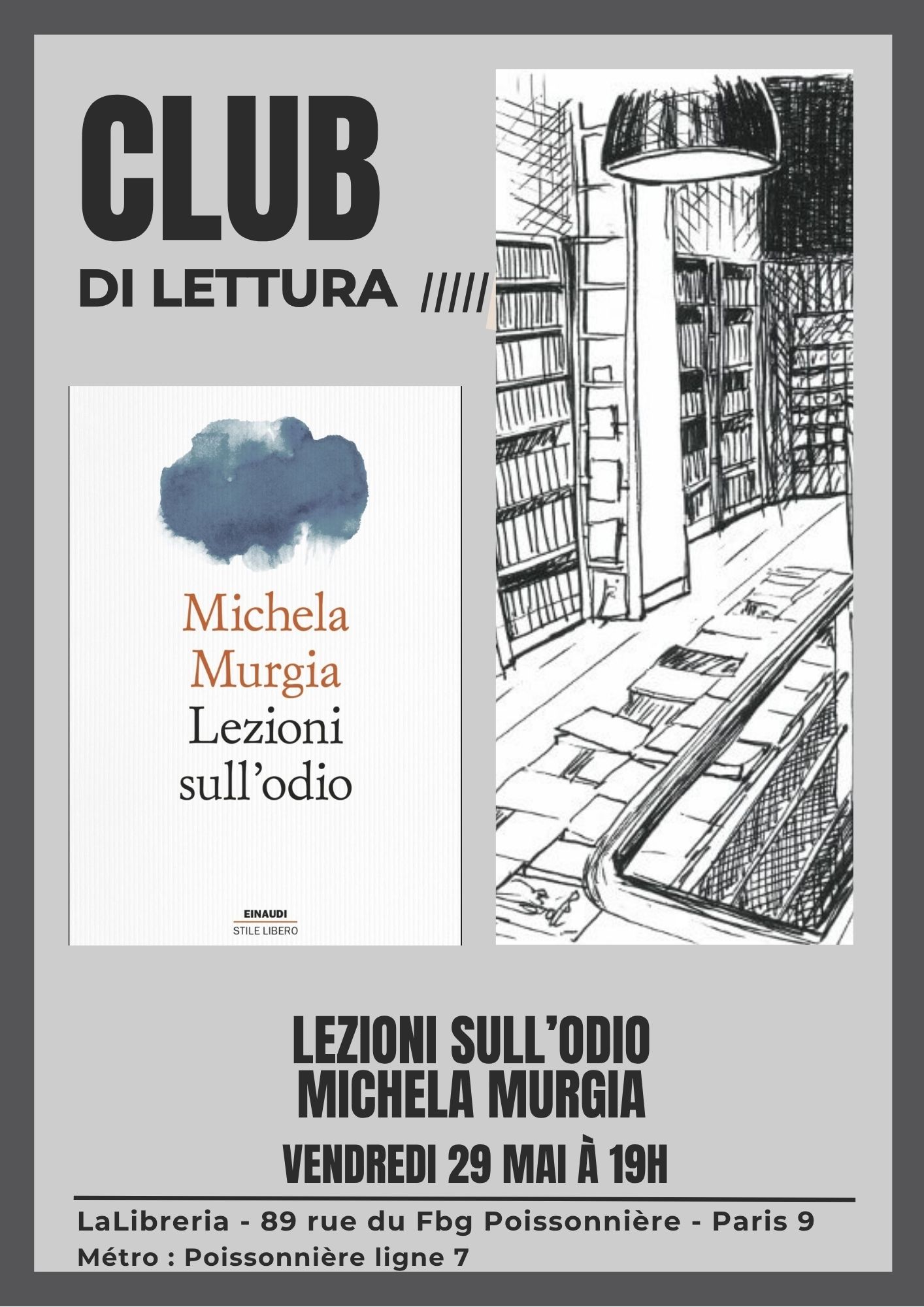Club di lettura - Lezioni sull'odio - Michela Murgia