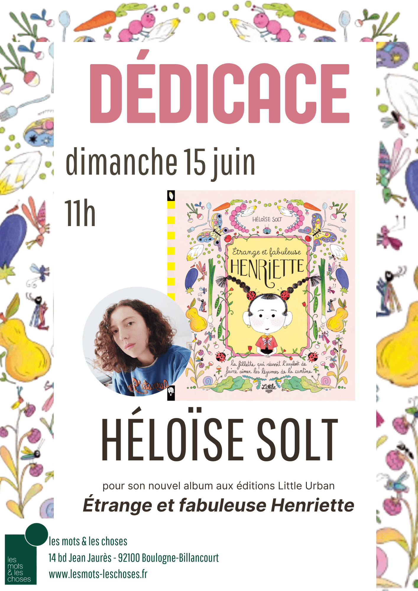 Dédicace jeunesse avec Héloïse SOLT