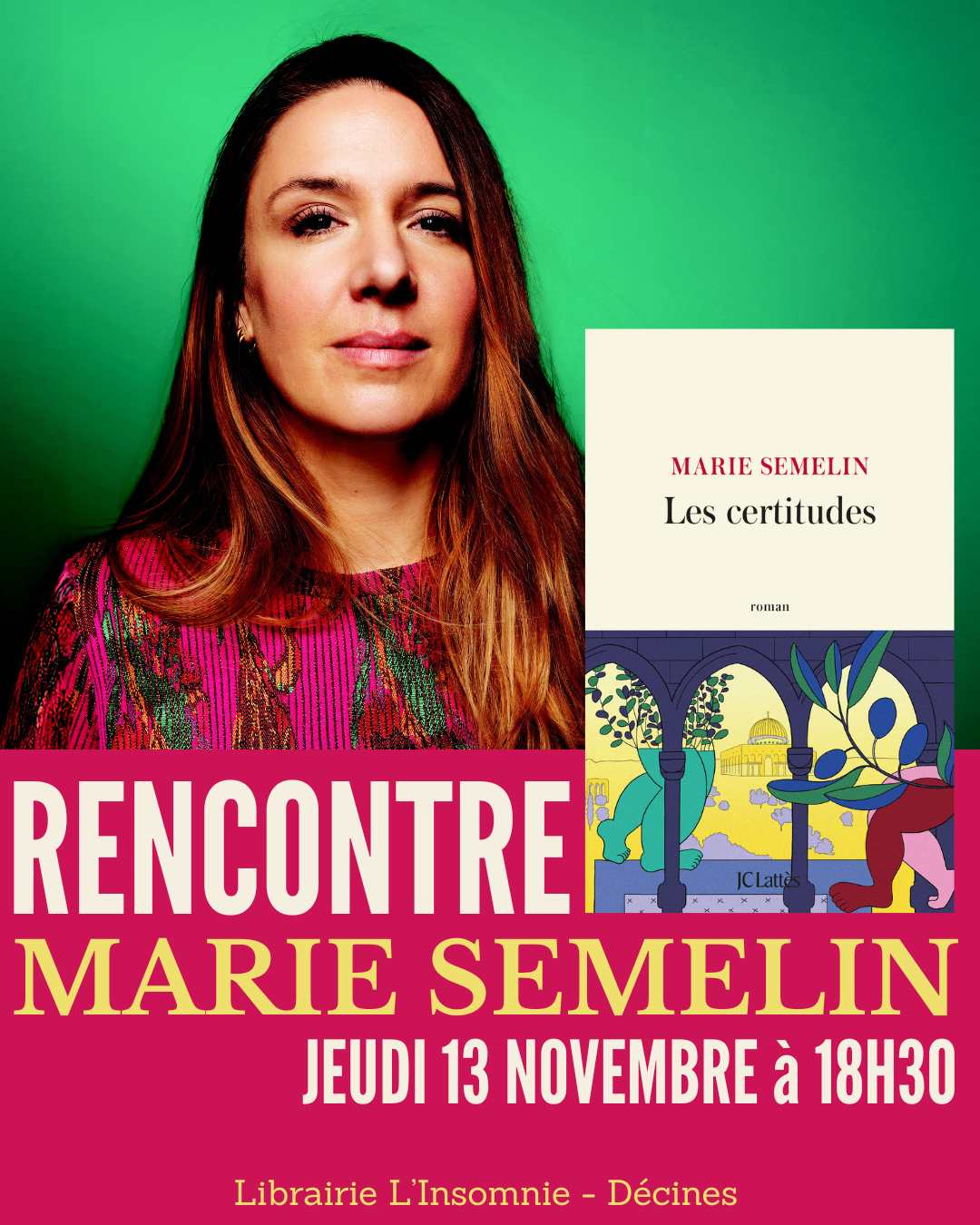 Visuel événement Rencontre avec Marie Semelin