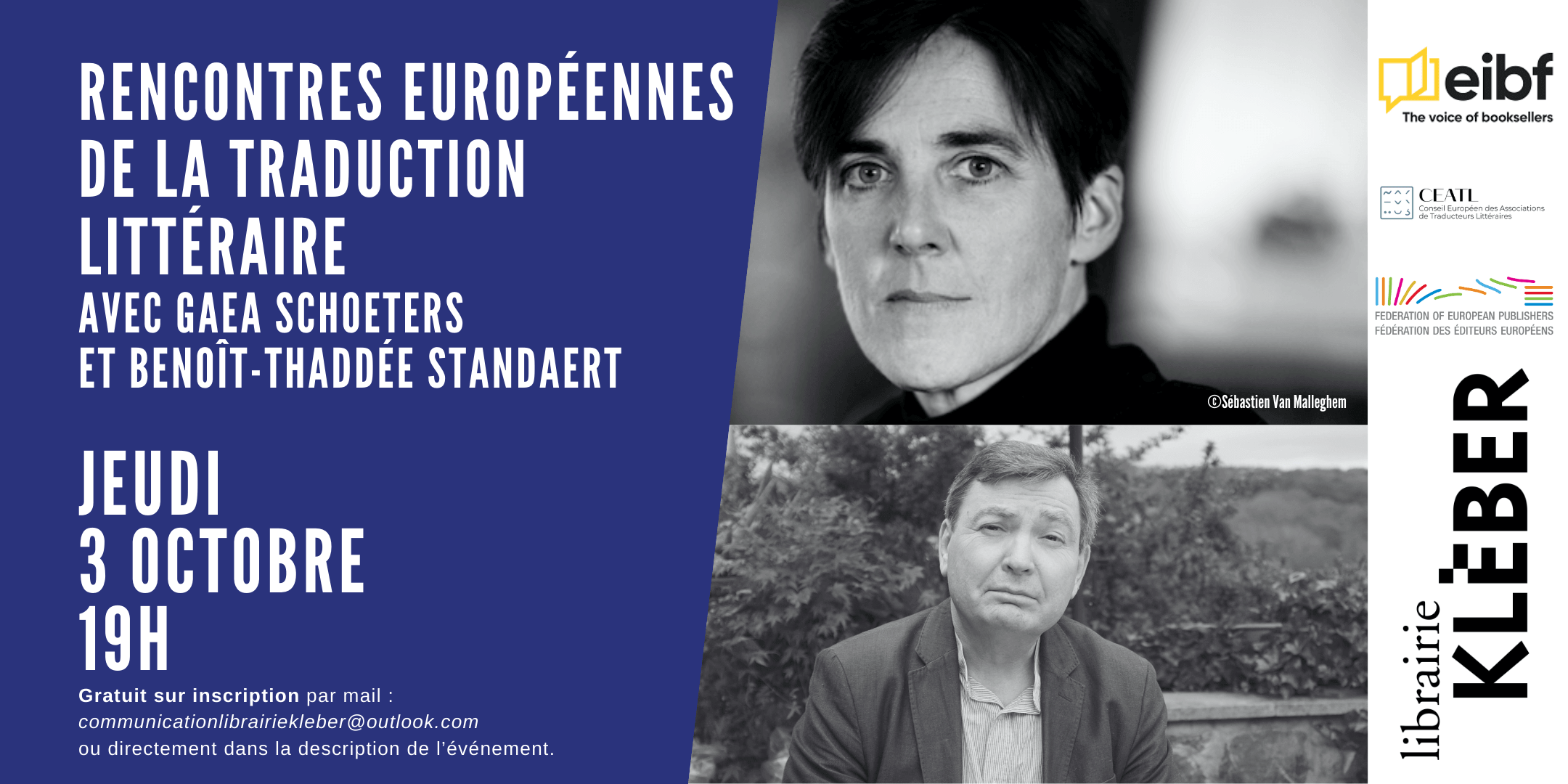 Rencontre européenne de la traduction avec Gaea Schoeters et Benoît