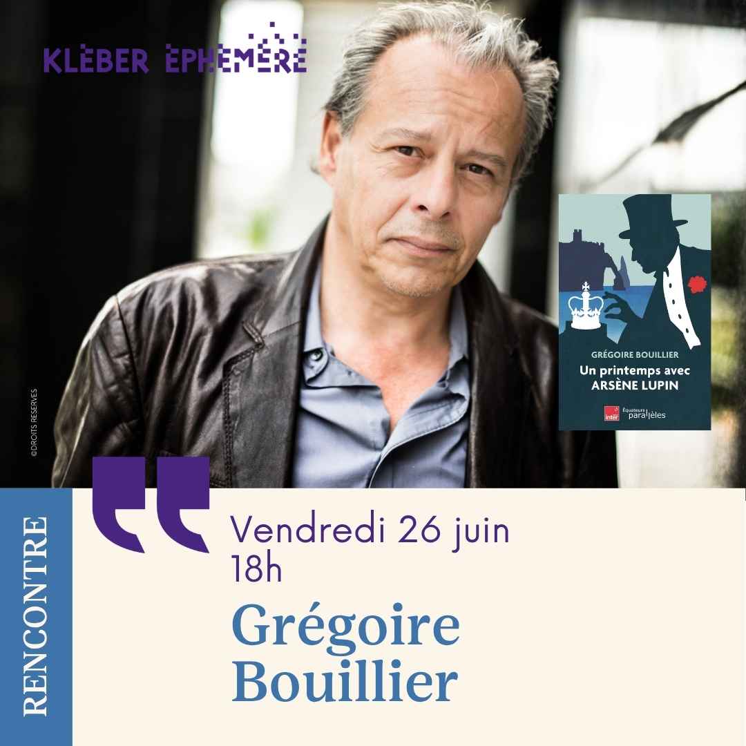 Rencontre avec Grégoire Bouillier