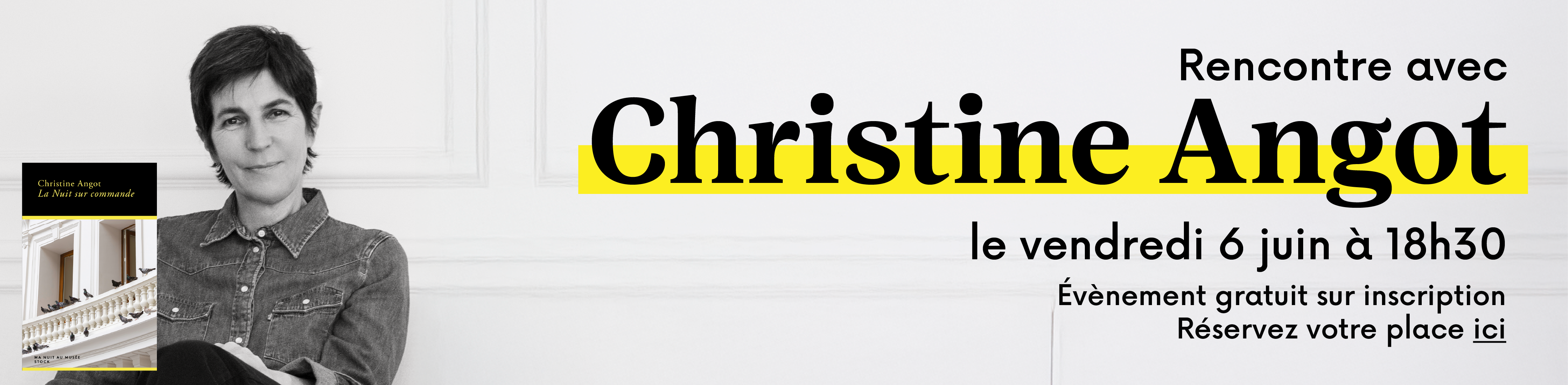 Christine Angot à la librairie Kléber