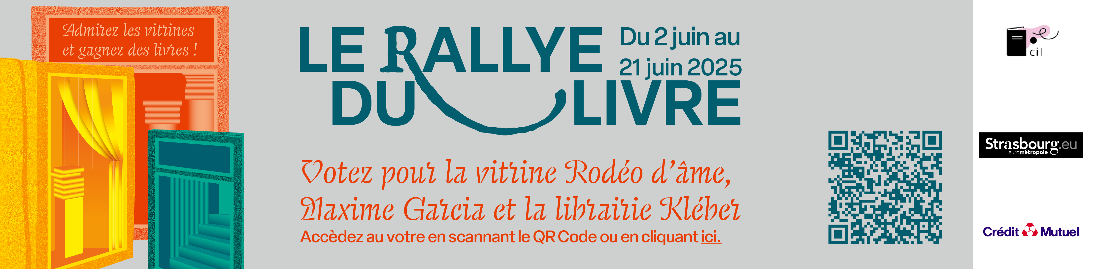Votez pour la vitrine Rodéo d'âme, Maxime Garcia et la librairie Kléber !