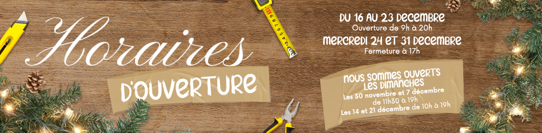 Horaires de décembre