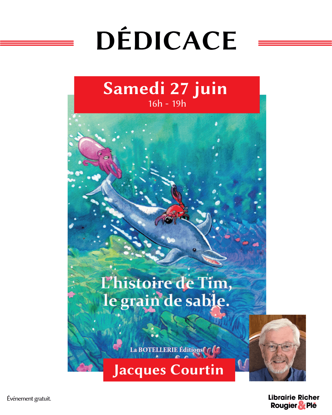 Dédicace avec Jacques Courtin
