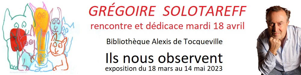 Grégoire Solotareff le 18 avril à la Bibli A de Tocqueville