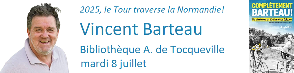 Vincent Barteau à la Bibli A. de tocqueville le 8 juillet