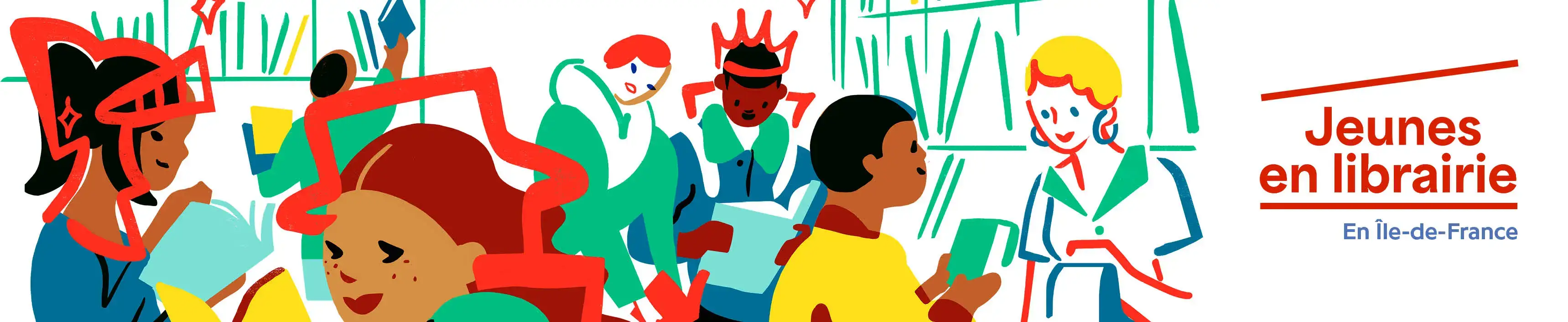 Jeunes en librairies