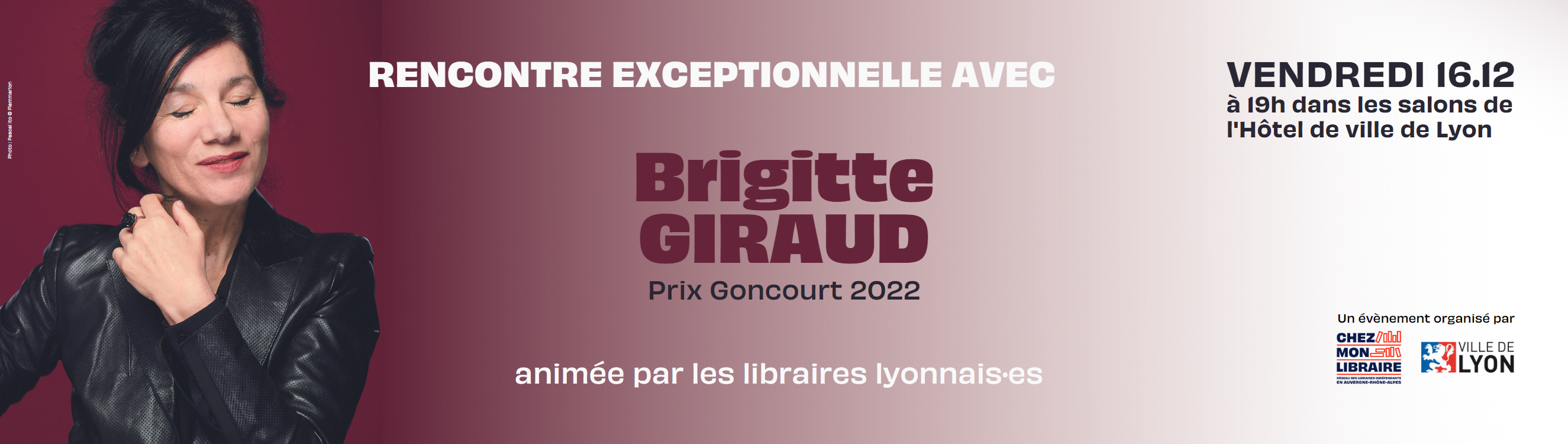 Rencontre exceptionnelle avec Brigitte Giraud le 16 décembre à Lyon !