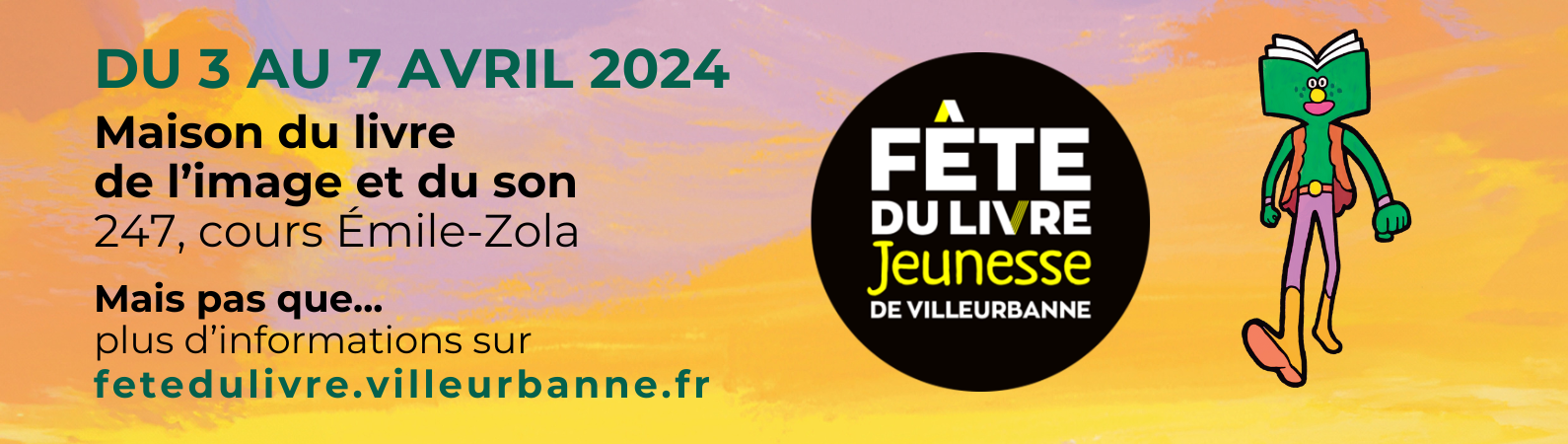 Parcourez le programme de la Fête du livre jeunesse de Villeurbanne 2024 - nouvelle fenêtre
