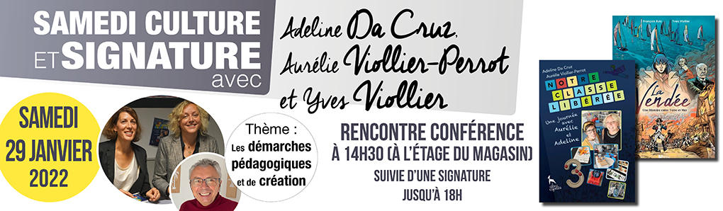 Samedi culture et signature avec Adeline Da Cruz et Aurélie Viollier-Perrot