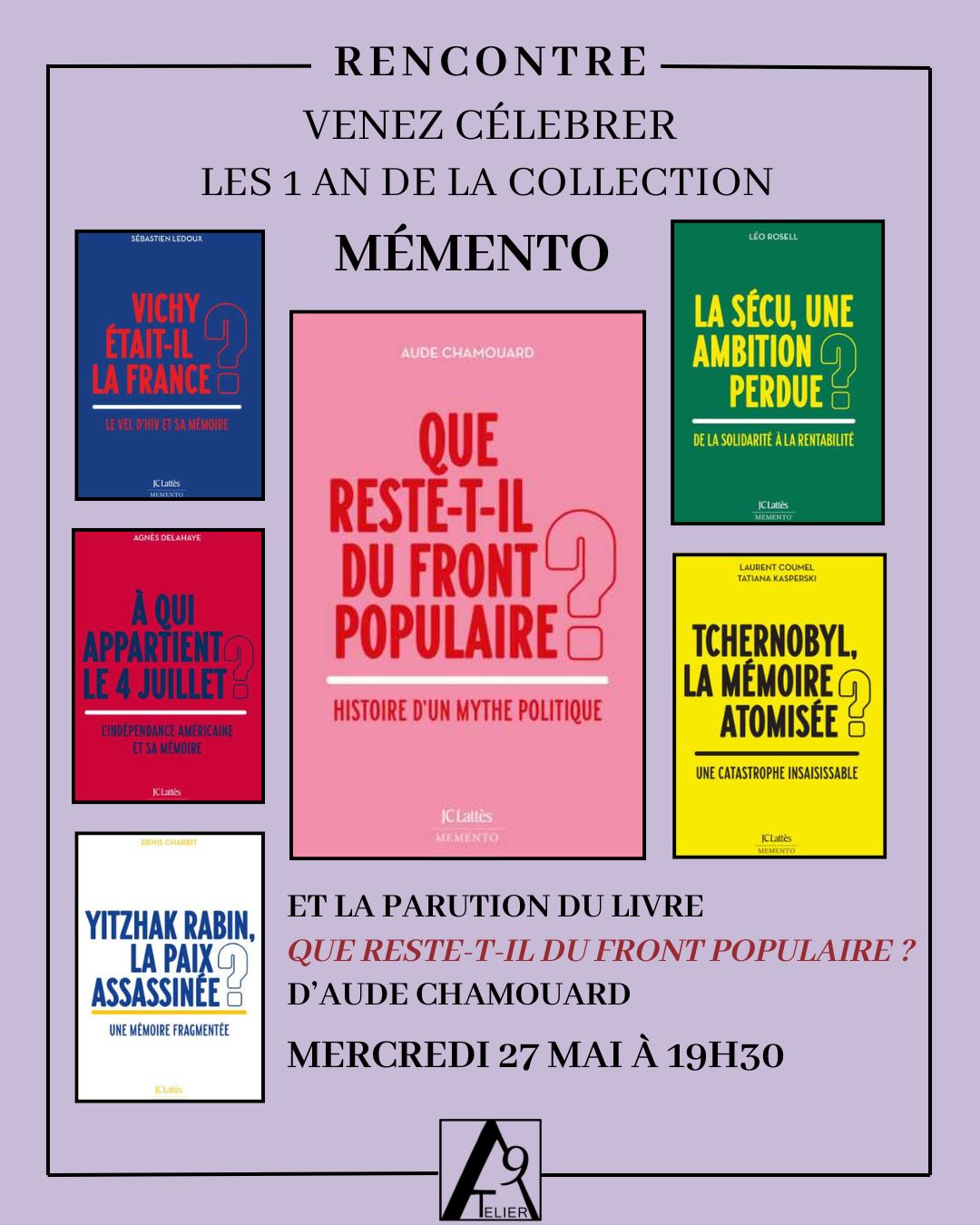 Soirée anniversaire du label Memento - Rencontre avec Aude Chamouard