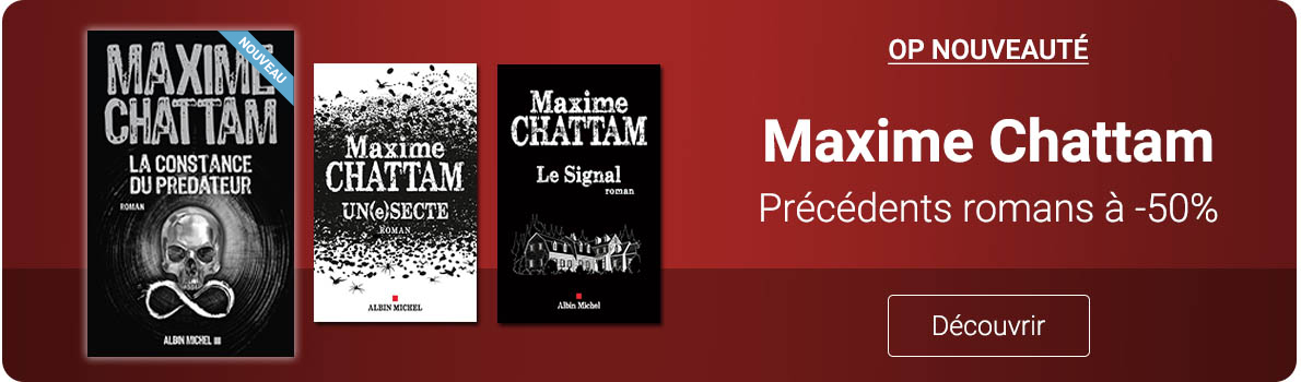 #OP Maxime Chattam : 11 de ses précédents romans en promotion à -50% et plus à l'occasion de la parution de son nouveau thriller